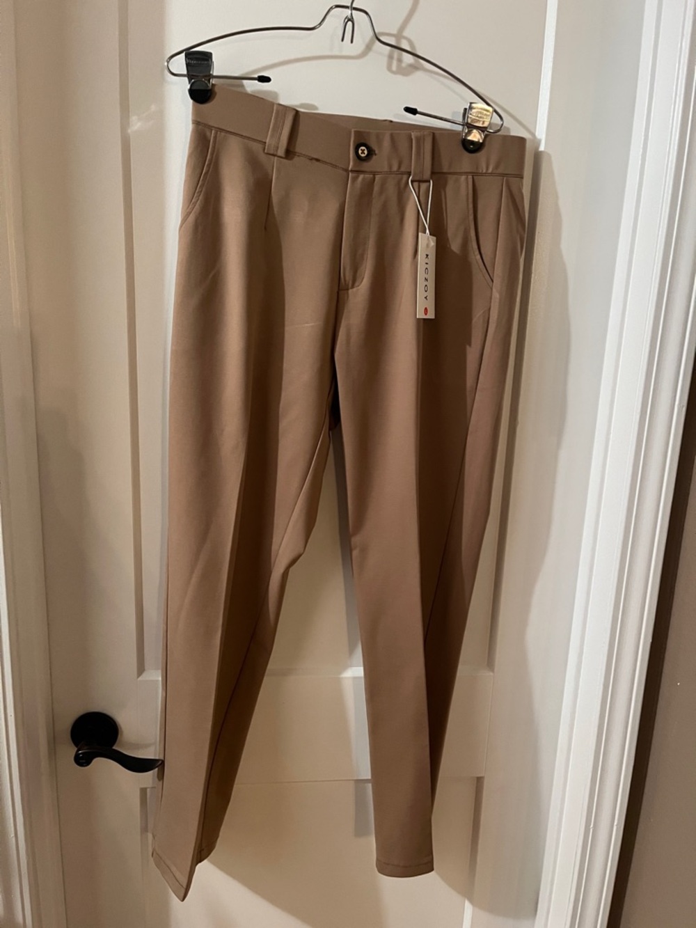 Women's Tailored Trousers in Camel Tan